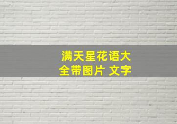 满天星花语大全带图片 文字